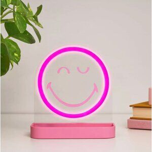Yoobi SmileyWorld LED Desk Tray Smiley Pink